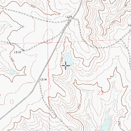 Topographic Map of Oknoname 113132 Reservoir, OK