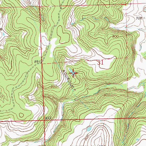 Topographic Map of Oknoname 113024 Reservoir, OK