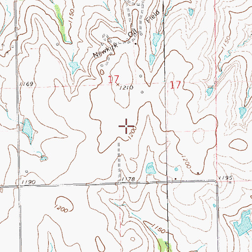 Topographic Map of Oknoname 113012 Reservoir, OK