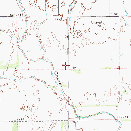 Topographic Map of Oknoname 113001 Reservoir, OK