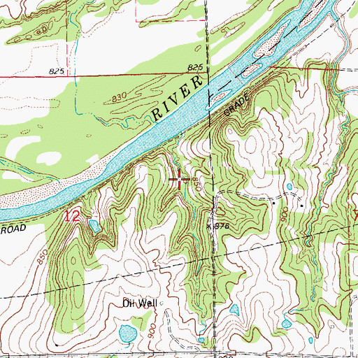 Topographic Map of Oknoname 11909 Reservoir, OK