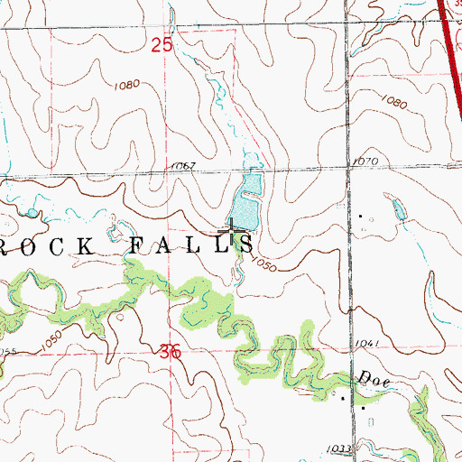 Topographic Map of Oknoname 071003 Dam, OK