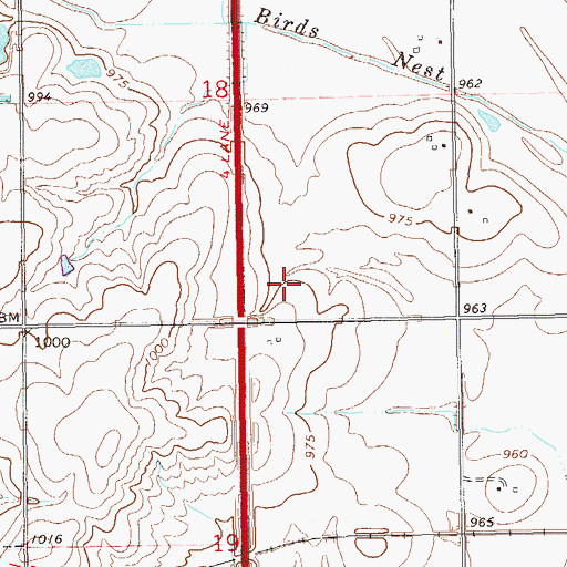 Topographic Map of Oknoname 071006 Dam, OK