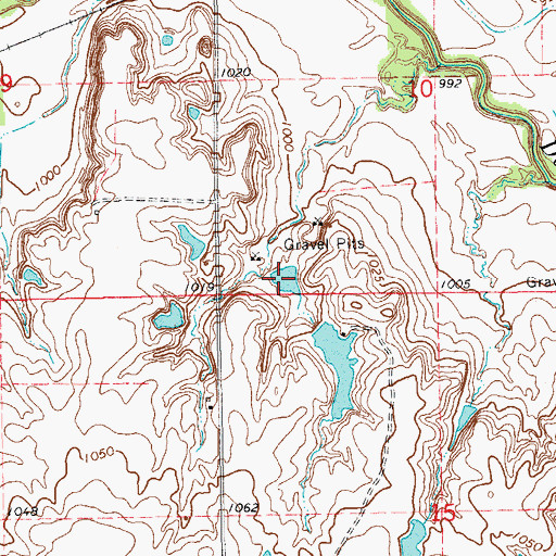 Topographic Map of Oknoname 071018 Reservoir, OK