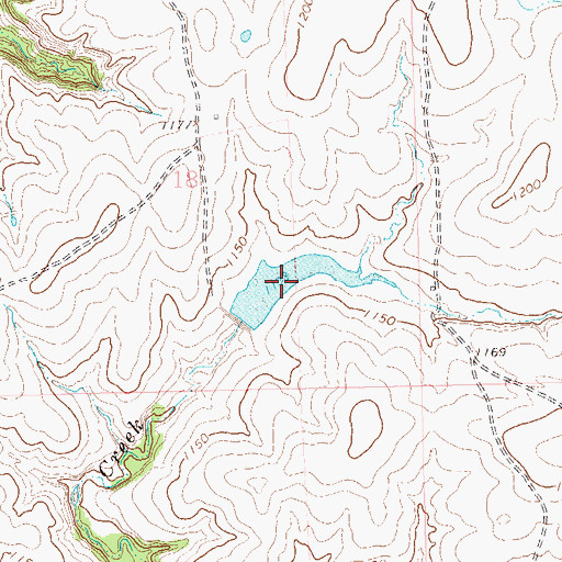 Topographic Map of Oknoname 071033 Reservoir, OK