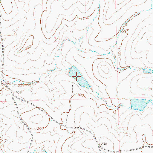 Topographic Map of Oknoname 071034 Reservoir, OK