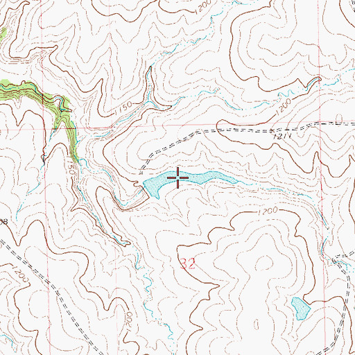 Topographic Map of Oknoname 071035 Reservoir, OK