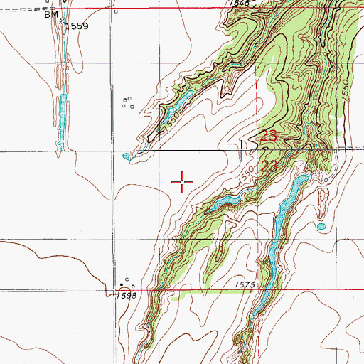 Topographic Map of Oknoname 015002 Reservoir, OK