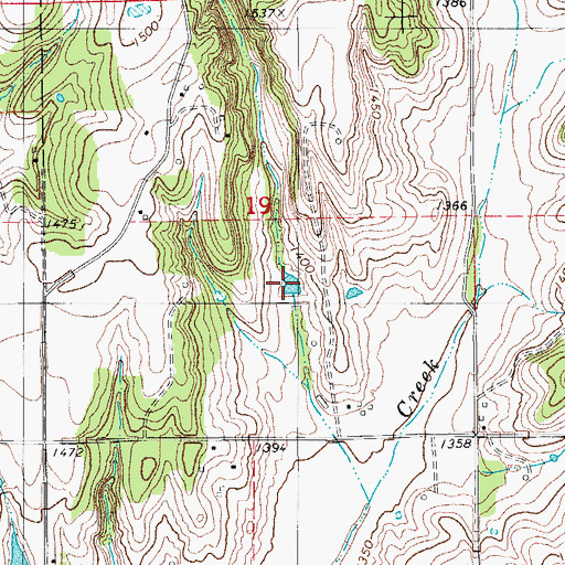 Topographic Map of Oknoname 015011 Reservoir, OK