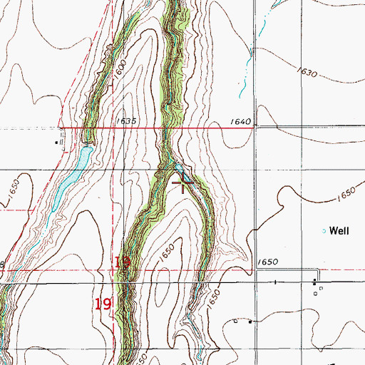 Topographic Map of Oknoname 015015 Dam, OK