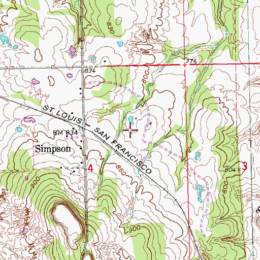 Topographic Map of Marvin Poppe 5 Reservoir, OK