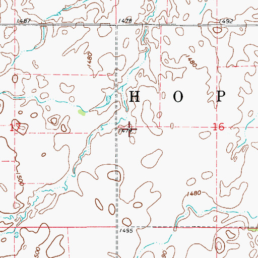 Topographic Map of Overton Lake, OK