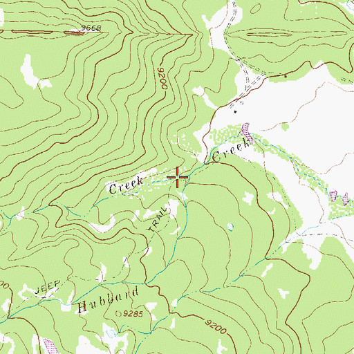 Topographic Map of Elk Creek, CO