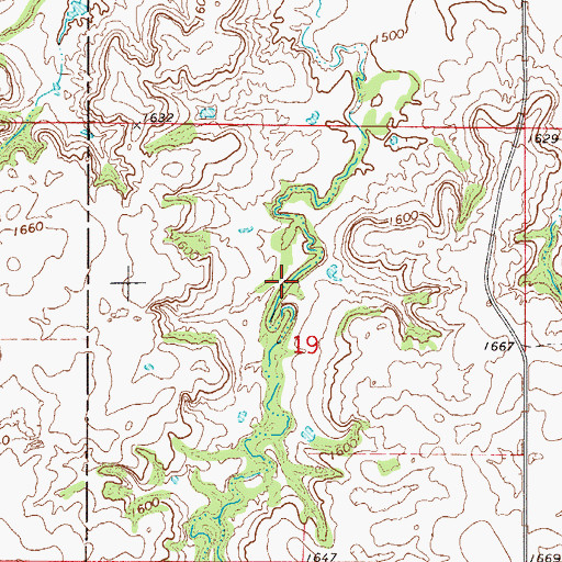 Topographic Map of Johnson Lake, OK