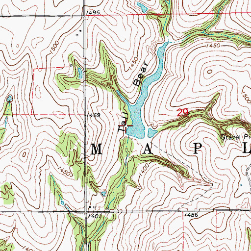 Topographic Map of Chester Chiles Dam, OK