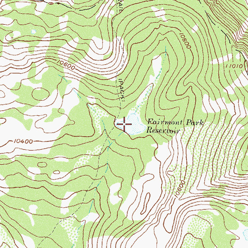 Topographic Map of Fairmont Park Reservoir, CO
