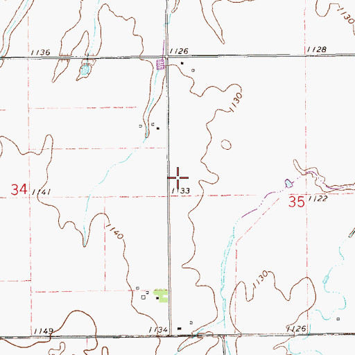 Topographic Map of Oknoname 04704 Dam, OK