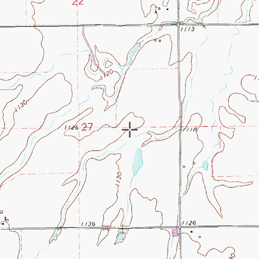 Topographic Map of Oknoname 04705 Reservoir, OK