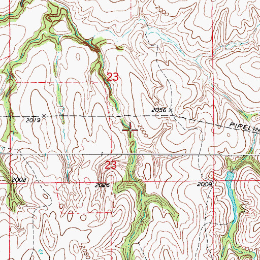 Topographic Map of Deweese Gp17 Dam, OK