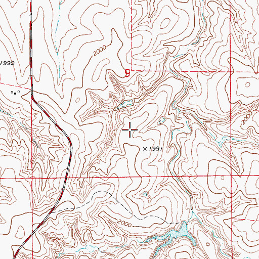 Topographic Map of Kinney 6 Reservoir, OK