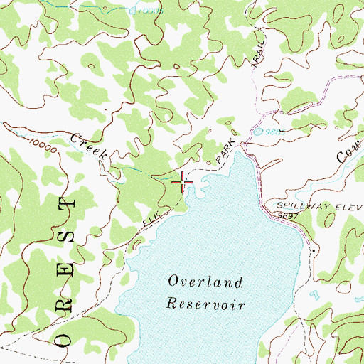 Topographic Map of Peters Creek, CO