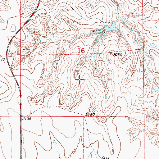 Topographic Map of Kinney 5 Dam, OK