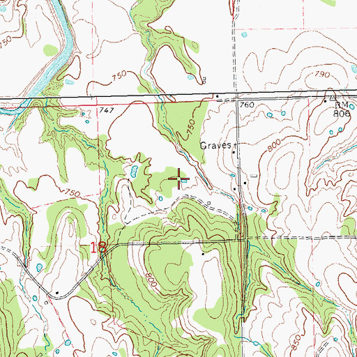 Topographic Map of Wemer-Leonard Company Lake Number 1, OK