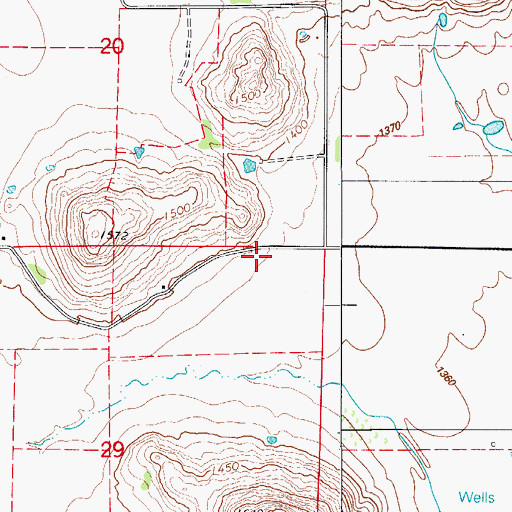 Topographic Map of West Dike Dam, OK
