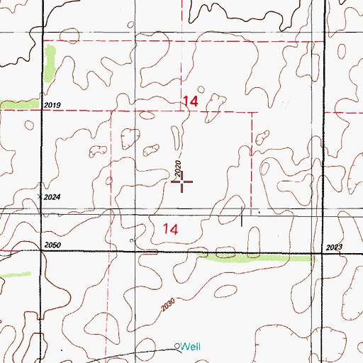 Topographic Map of Cow Creek Site 4 Dam, OK