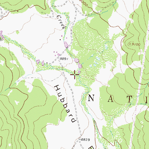 Topographic Map of Little Dyke Creek, CO
