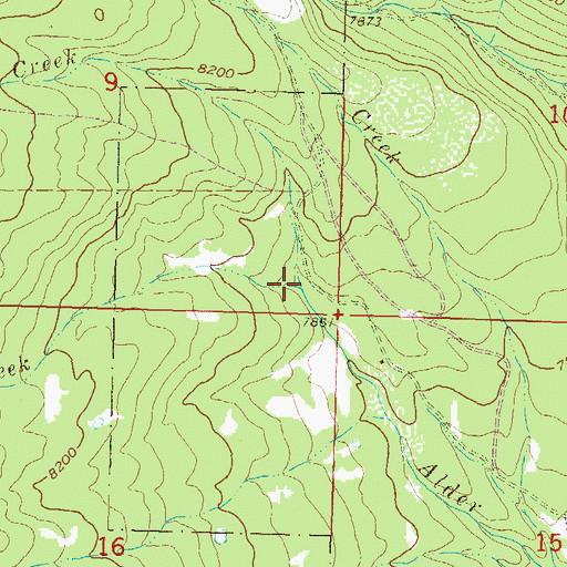 Topographic Map of Big Alder Creek, CO