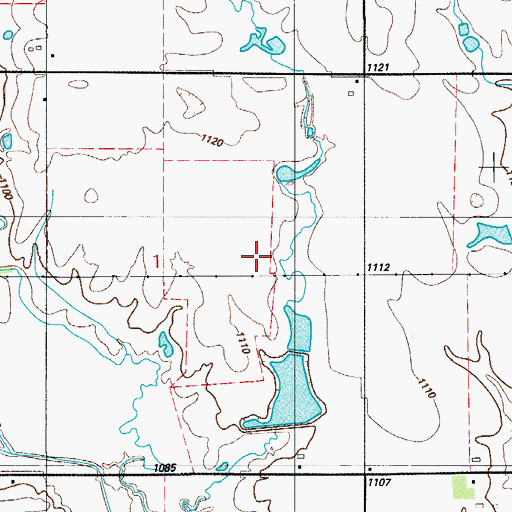 Topographic Map of Jack Creek Site 8 Reservoir, OK