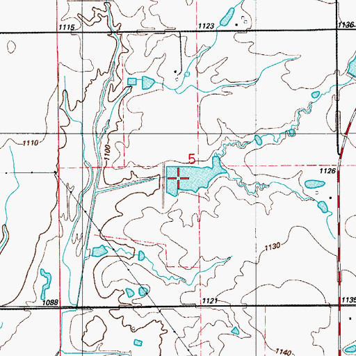 Topographic Map of Jack Creek Site 9 Reservoir, OK
