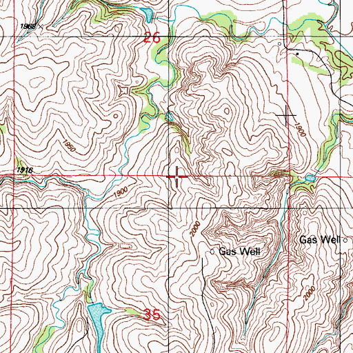 Topographic Map of Fitzgerald-Soldier Site 2 Reservoir, OK