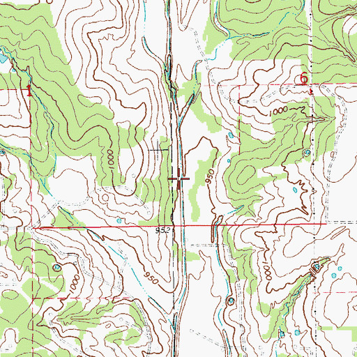 Topographic Map of Wildhorse Creek Site 50 Dam, OK