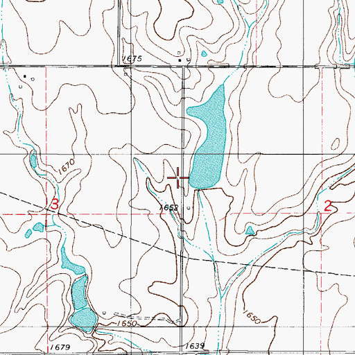 Topographic Map of Upper Elk Creek Site 5 Reservoir, OK