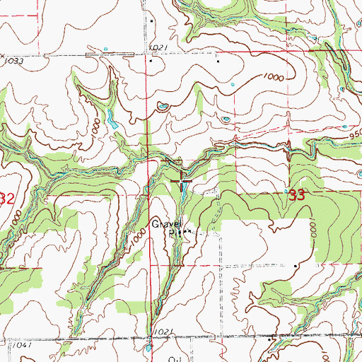 Topographic Map of Wildhorse Creek Site 52 Reservoir, OK