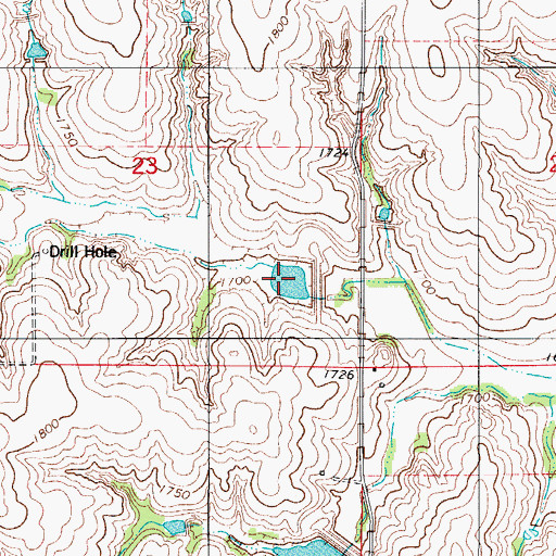 Topographic Map of Barnitz Creek Site 51 Reservoir, OK