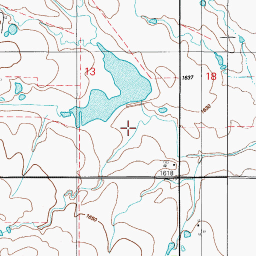 Topographic Map of Upper Elk Creek Site 41 Reservoir, OK