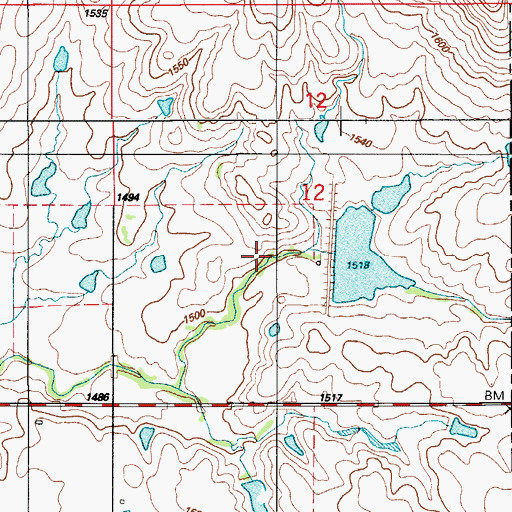 Topographic Map of Otter Creek Site 5 Dam, OK