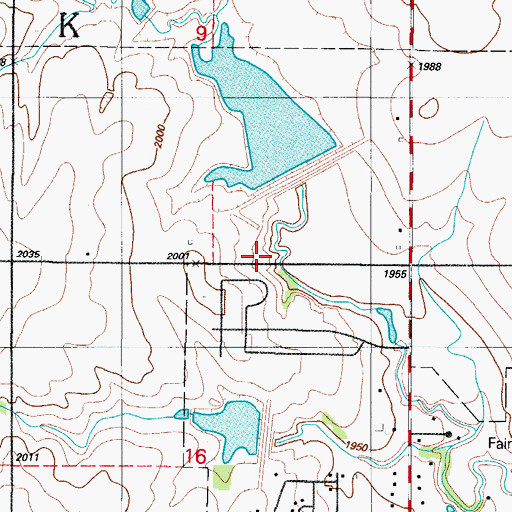 Topographic Map of Upper Elk Creek Site 23b Dam, OK