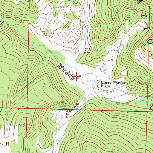 Topographic Map of Sheep Creek, CO
