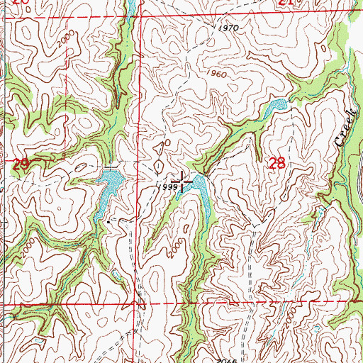 Topographic Map of Oknoname 05923 Dam, OK