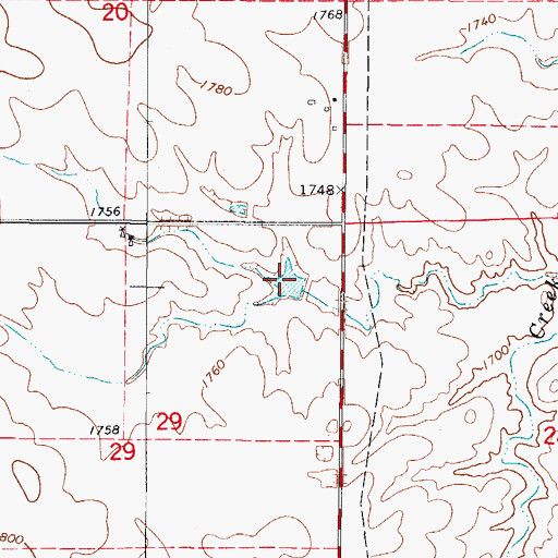 Topographic Map of Oknoname 05924 Reservoir, OK