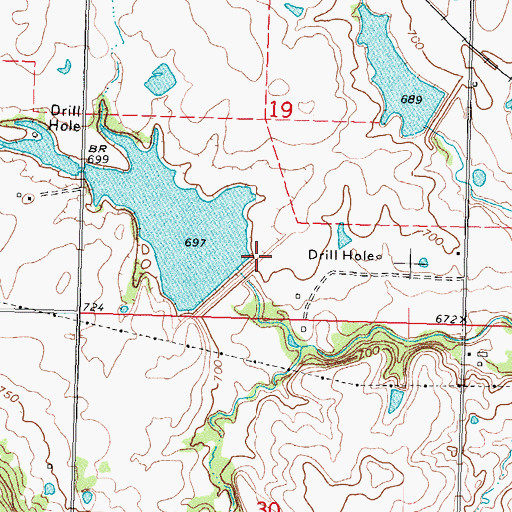 Topographic Map of Double Creek Site 3 Reservoir, OK