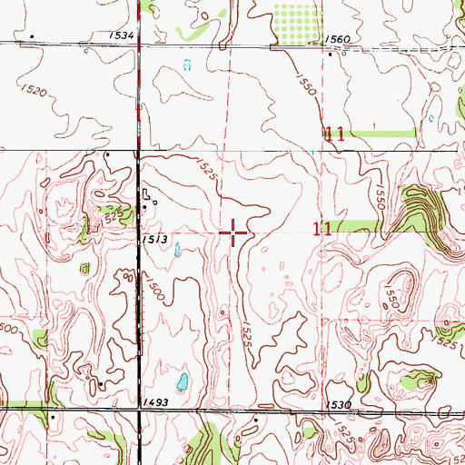 Topographic Map of Oknoname 031008 Dam, OK
