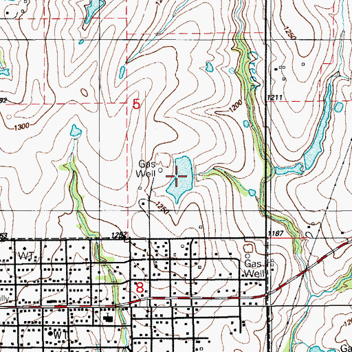 Topographic Map of Oknoname 031009 Reservoir, OK