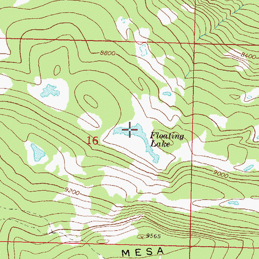 Topographic Map of Floating Lake, CO