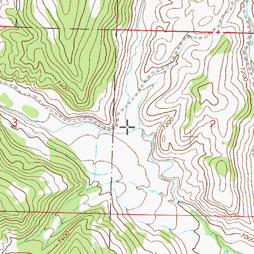 Topographic Map of Ault Creek, CO