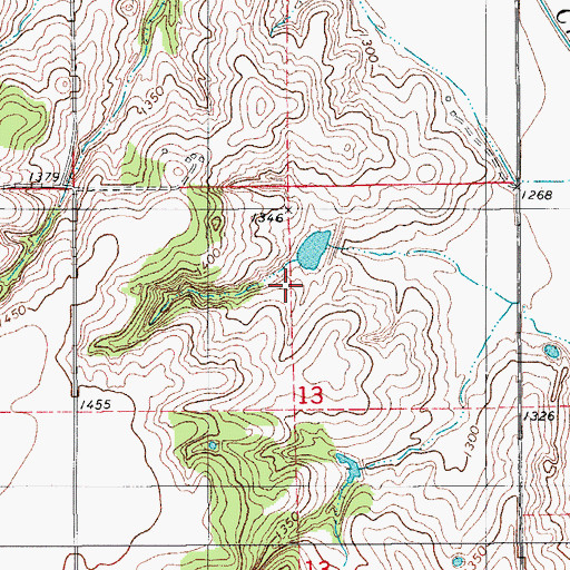 Topographic Map of Sugar Creek Site 42 Dam, OK